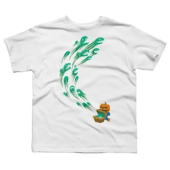 Boy's Design By Humans It's time for halloween By SINDAR T-Shirt image {5}