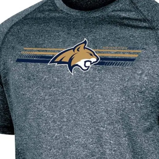 NCAA Montana State Bobcats Men's Gray Poly T-Shirt image {2}