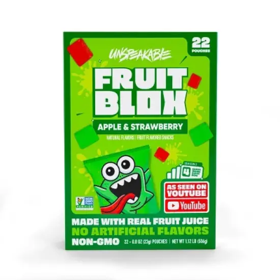 FruitBlox Unspeakable Apple & Strawberry Fruit Snacks - 17.6oz/22ct image {2}