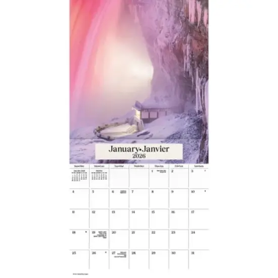 Trends International 2026 Ontario Bilingual French 12"x12" Wall Calendar image {1}