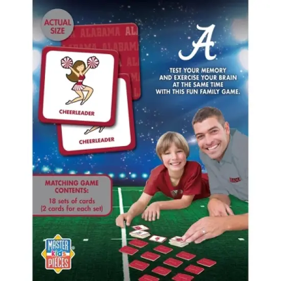 MasterPieces Officially Licensed NCAA Alabama Crimson Tide Matching Game for Kids and Families image {3}