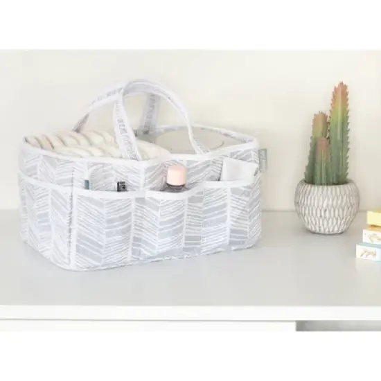 Trend Lab Storage Caddy - Gray Herringbone image {3}