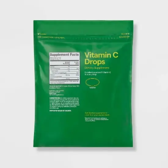 Vitamin C Supplement Drops - Citrus - 80ct - up&up&trade; image {2}