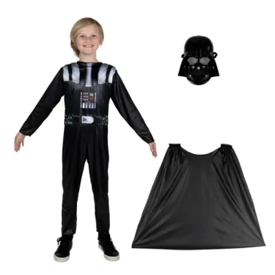 Star Wars Kids' Darth Vader Halloween Costume Apparel Set Black image {5}