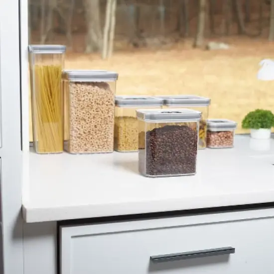 1.7 Qt Food Storage Container Rectangular, with Airtight Locking Seal,  Stackable Kitchen & Pantry Organizer image {2}
