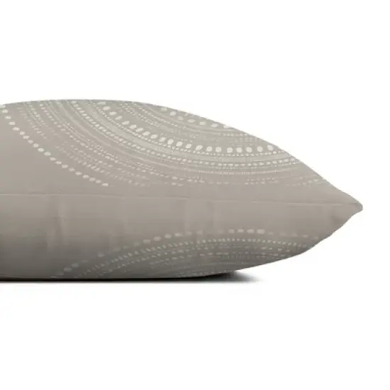 Creative Products Gray Circle Dot Pattern 18x18 Indoor / Outdoor Pillow image {3}