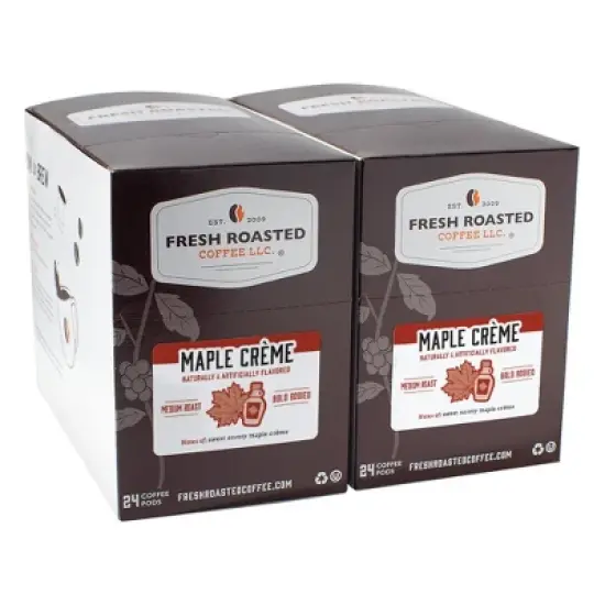 Fresh Roasted Coffee - 48 CT Maple Creme Flavored Single Serve Pods image {2}