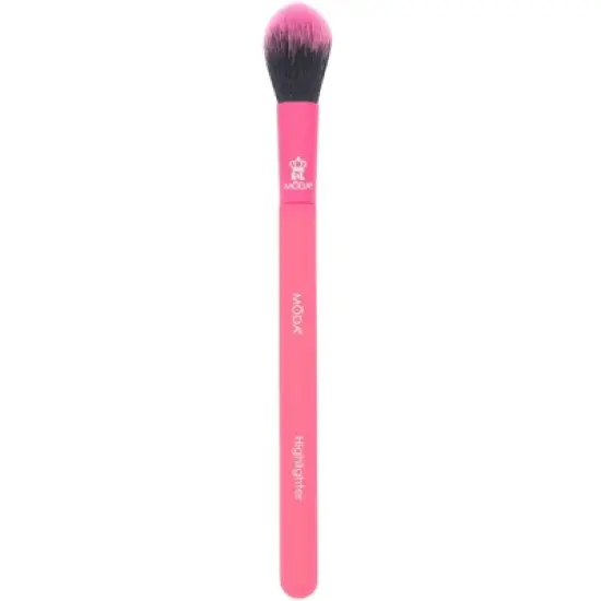 MODA Brush Totally Electric Complete Face  6pc Travel Sized Makeup Brush Flip Kit, Includes Powder, Complexion, and Highlighter Makeup Brushes image {7}