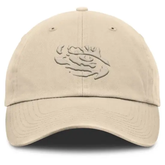 NCAA LSU Tigers Unstructured Khaki Tonal Cotton Hat image {1}