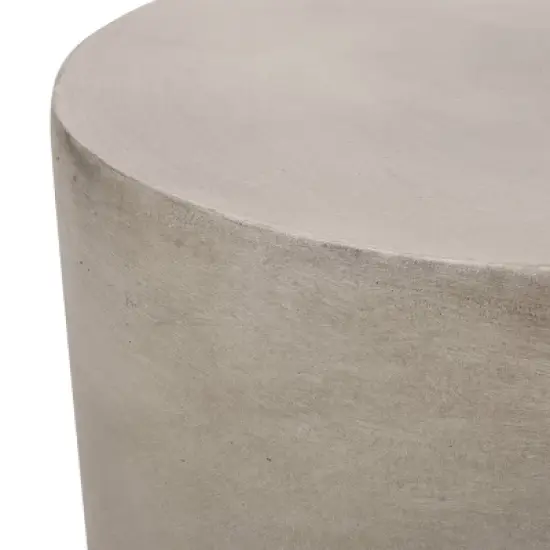 Christopher Knight Home Massey Patio Stone Side Table Light Gray image {6}