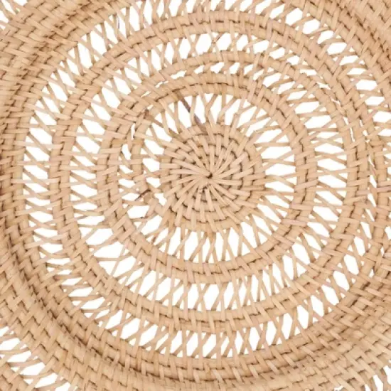 Saro Lifestyle Rustic Rattan Charger Plate (Set of 4) image {3}