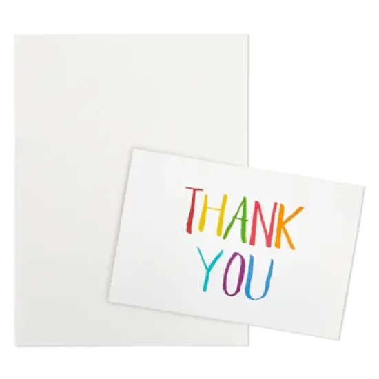 Juvale 48 Pack Thank You Cards with Envelopes for Teachers Appreciation, Kids Birthday, Baby Shower, Blank Inside, 4x6 in, 6 Assorted Designs image {3}