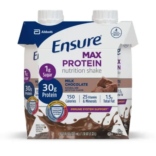 Ensure Max Protein Nutrition Shake - Milk Chocolate - 30g Protein - 11 fl oz/4pk image {12}