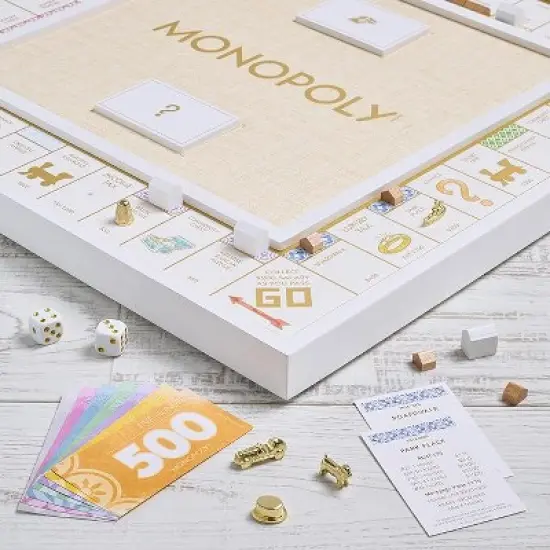WS Game Company Monopoly Bianco Edition Board Game image {2}