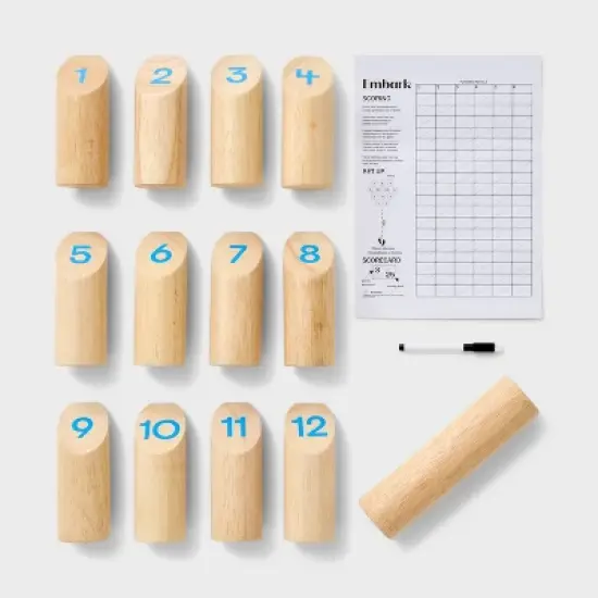Molki Rubberwood Numbered Peg Game Target Toss - Embark&trade;: Fun Outdoor Game for Kids 6+ image {4}