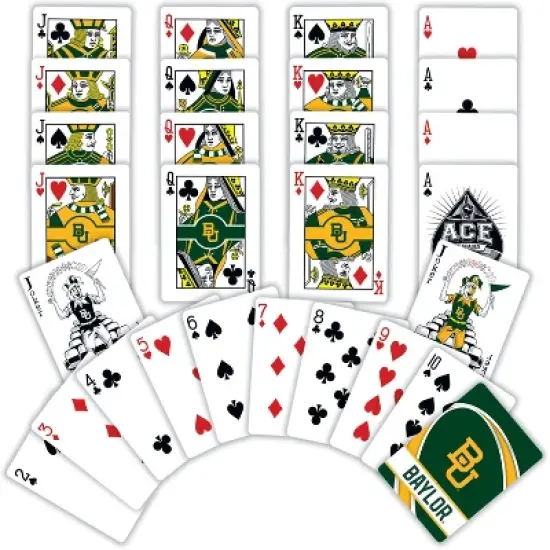 MasterPieces Officially Licensed NCAA Baylor Bears Playing Cards - 54 Card Deck for Adults image {2}