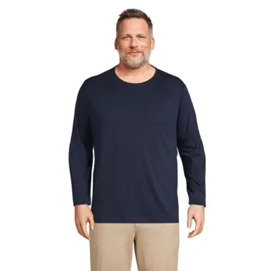 Lands' End Men's Long Sleeve Supima Tee image {5}