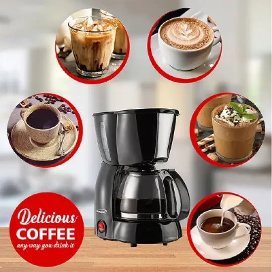 Brentwood 4 Cup Coffee Maker - Black image {4}