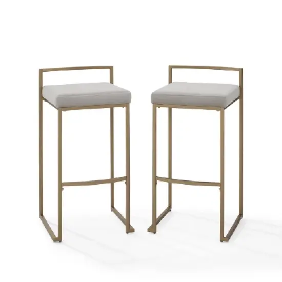 Set of 2 Harlowe Barstools - Crosley image {6}
