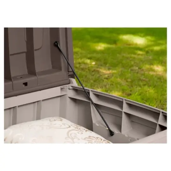 Novel 90 Gallon Outdoor Storage Box - Beige/Brown - Keter image {5}