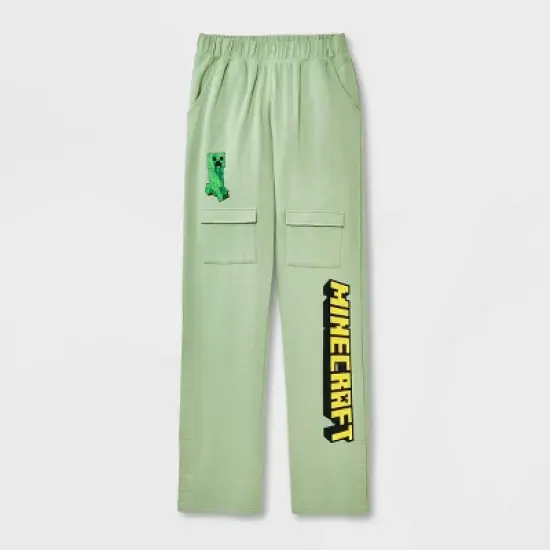 Boys' Minecraft Adaptive Jogger Pants - Green image {4}