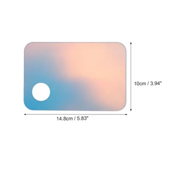 Unique Bargains Portable Square Nail Art Palette Multicolor 1 Set image {3}