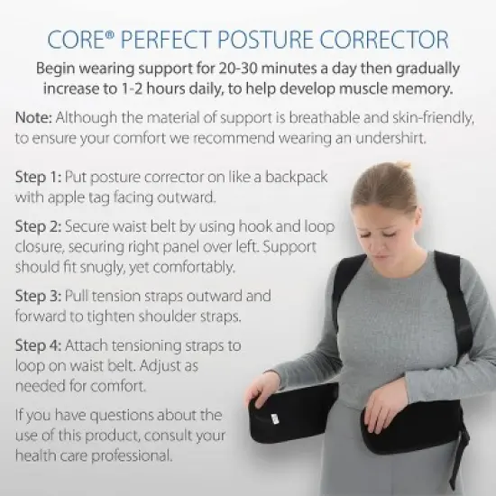 Core Products Posture Corrector, Black image {7}