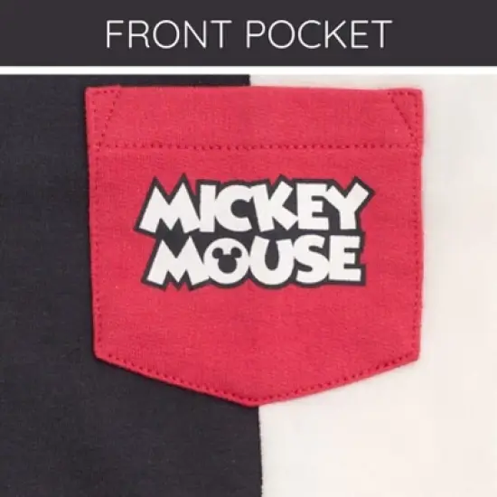 Disney Mickey Mouse Baby French Terry Short Overalls T-Shirt and Hat 3 Piece Outfit Set Newborn to Infant image {6}