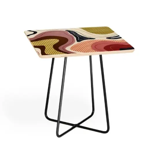 Viviana Gonzalez Retro Fusion Side Square Table - Deny Designs image {4}