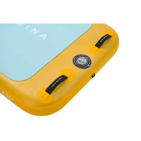 Aqua Marina 8.2'' Peace Inflatable Fitness Mat - Turquoise Blue image {6}