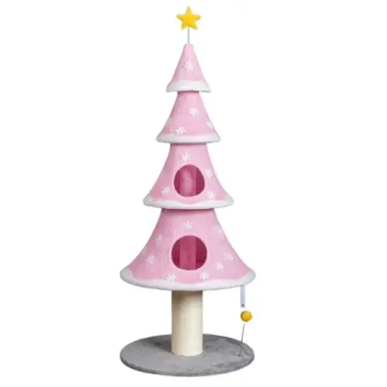 Karl Home 4-tier 59 inch  Cat Tower Christmas Tree Decoration image {11}