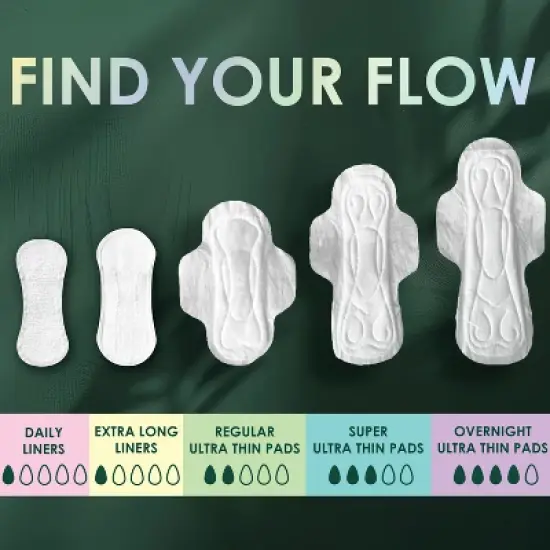 L. Organic Cotton Top Layer Ultra Thin Liners - Regular Absorbency - 100ct image {2}