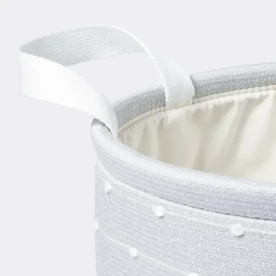 Medium Round Bin with Slub Stitching - Gray - Cloud Island&trade; image {2}