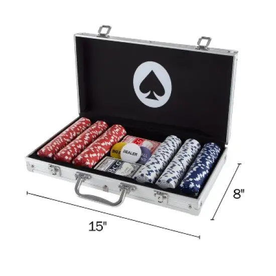 Trademark Poker Maverick 300 Dice Style Poker Chip Set - 11.5 grams image {1}