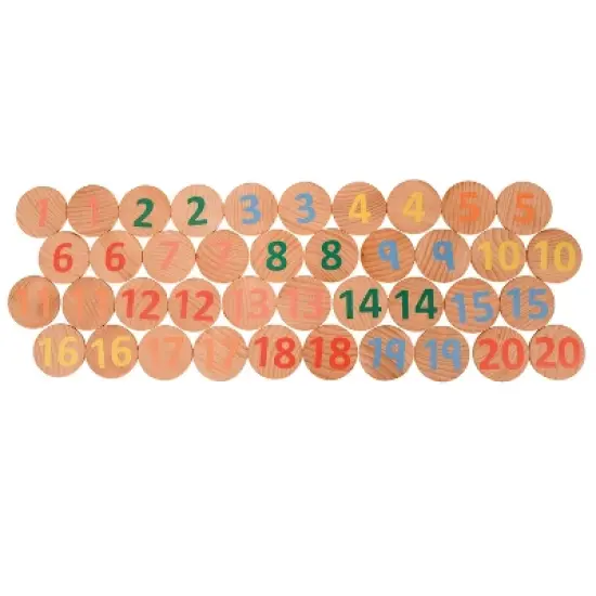 The Freckled Frog Matching Pairs, Numbers 1-20, Set of 40 image {3}