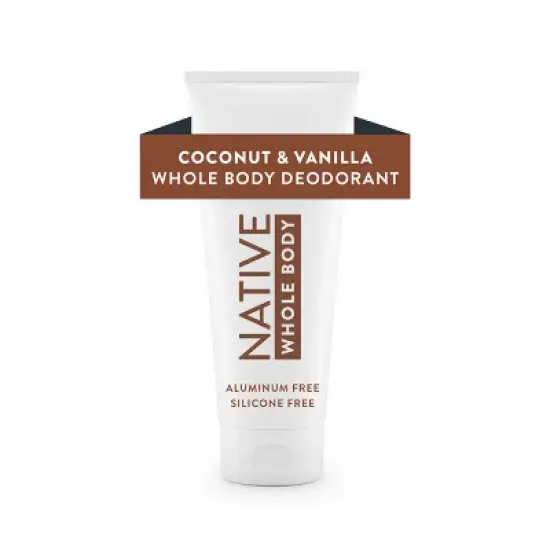Native Whole Body Cream Deodorant - Coconut & Vanilla - Aluminum-Free 3oz image {9}