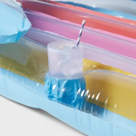 Inflatable Lounge Pool Float- Sun Squad&trade; image {3}