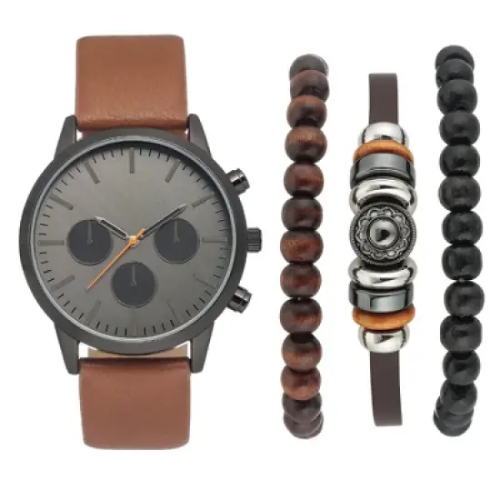 Men's Watch Set - Goodfellow & Co&trade; Brown image {1}