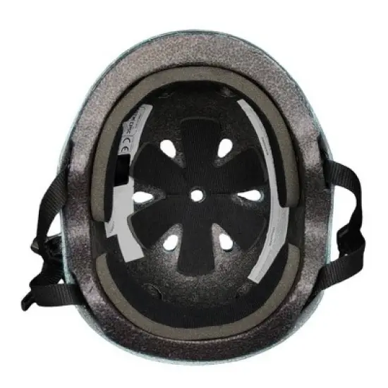 Wipeout Dry Erase Kids 8+ Helmet - Silver Glitter: ABS, Padded, Adjustable Strap image {2}