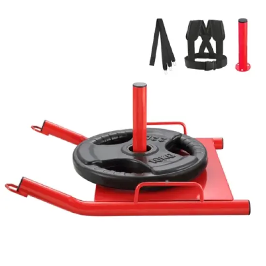 VEVOR Weight Training Pull Sled, Fitness Strength Speed Training Sled, Steel Power Sled Workout Equipment for Athletic Exercise and Speed Improvement image {8}