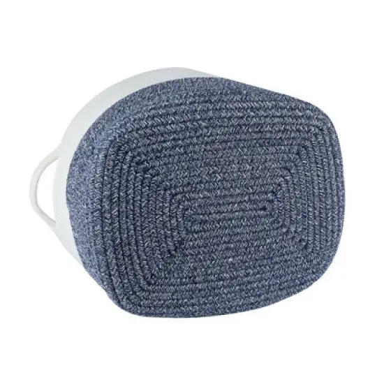 Midlee Two Tone Rope Dog Toy Storage Basket image {5}