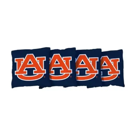 NCAA Auburn Tigers Corn-Filled Cornhole Bags Navy Blue - 4pk image {1}