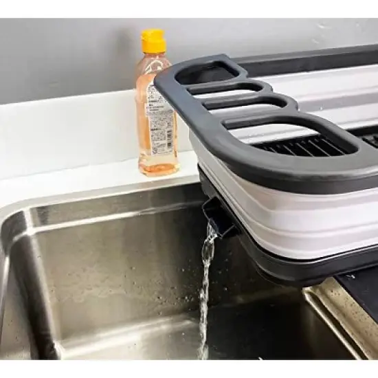 SAMMART 7.3L (1.9 Gallon) Collapsible Dish Drainer with Drainer Board image {6}