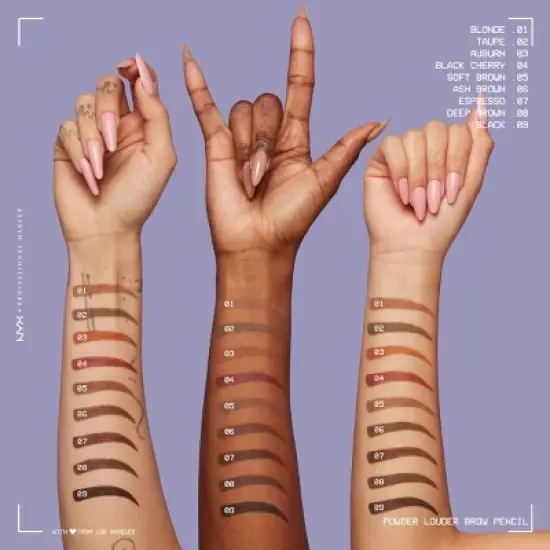 NYX Professional Makeup Powder Louder Brow Pencil - 0.13oz image {8}