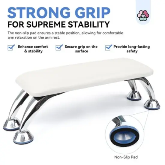 SAVILAND Arm Rest for Nails Tech Professional, Hand Rest for Nails Tech White Super-Comfort Big Nail Arm Restwith. image {4}