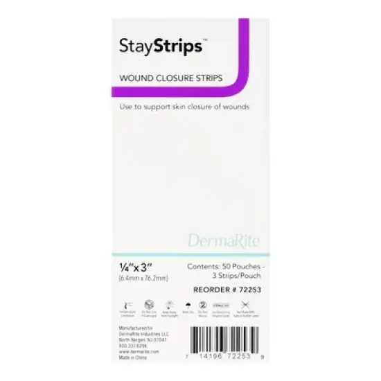 StayStrips Flexible Skin Closure Strip Sterile image {2}