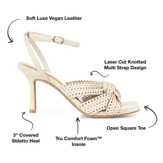 Journee Collection Womens Naommi Tru Comfort Foam Open Toe Mid Stiletto Pumps image {7}