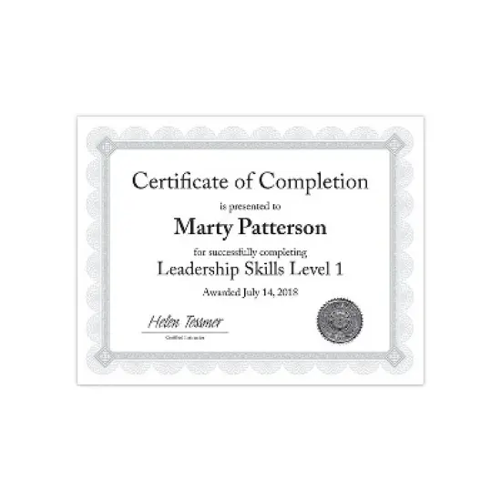 Southworth Premium Certificates White Spiro Silver Foil Border 66 lb  8 5 x 11 15/Pack CTP2W image {3}