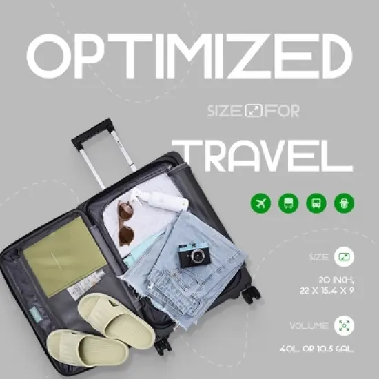 ROLLUX Collapsible Suitcase with Wheels, [20 inch] image {3}