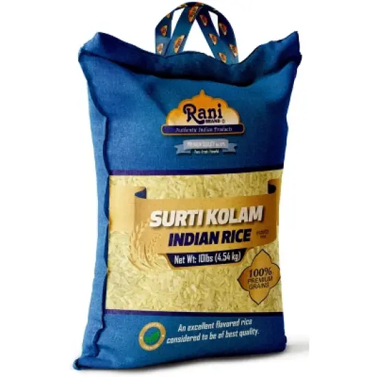 Surti Kolam Indian Rice 160oz (10lbs) 4.54kg - Rani Brand Authentic Indian Products image {5}